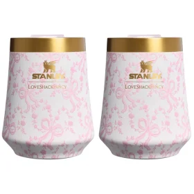Stanley 1913 x LoveShackFancy Holiday The Reserve Wine Tumbler Set | 11 OZ (2-pack)