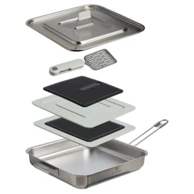 The Wildfare Pro Square Pan Cookset 5-piece set | 2 QT