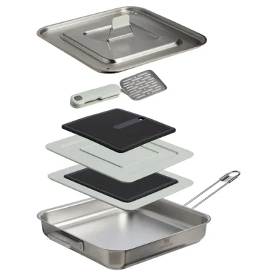 The Wildfare Pro Square Pan Cookset 5-piece set | 2 QT