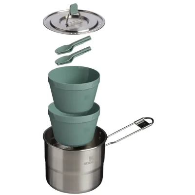 The Wildfare Go Two Bowl Cookset | 8-piece set | 1.25 QT